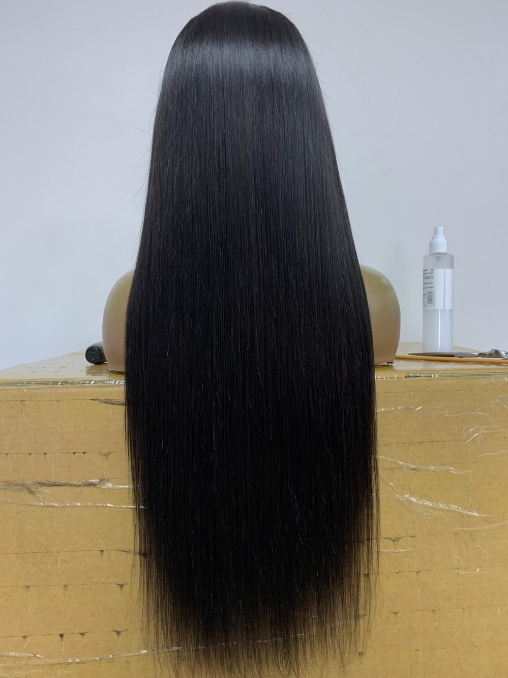 Sleek Straight Black Women's Hair Wig - Premium Natural Shine